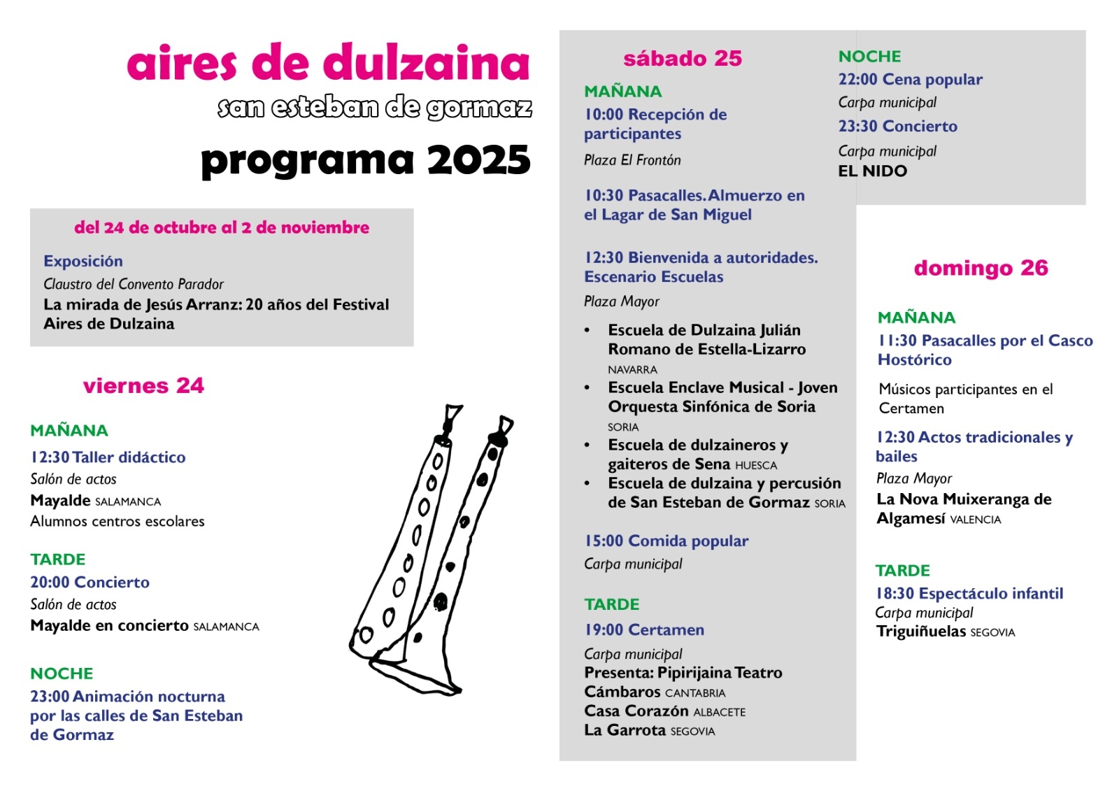 Programación dulzainas